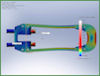 FEA of clamp main frame.