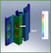 FEA of door to side structure interface.